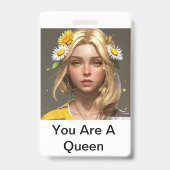 Beg for Queen Ausweis (Rückseite)