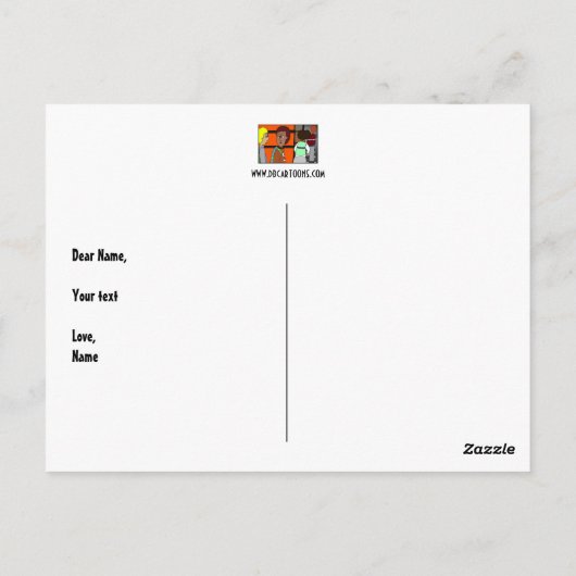 begabt postkarte (Rückseite)