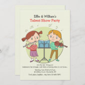 Begabte Kindereinladung Einladung (Vorne/Hinten)