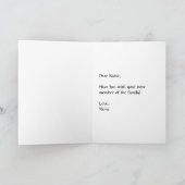 Begattung der Katze mit Schildgrußkarte Karte (Innenseite)