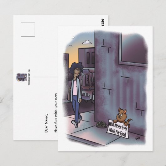 Begattung mit Zeichen Postkarte (Vorne/Hinten)