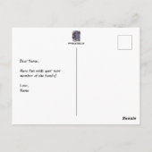 Begattung mit Zeichen Postkarte (Rückseite)