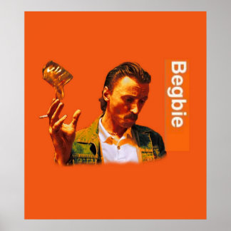 Begbie wirft das Glas Bier Szene aus Trainspott Poster