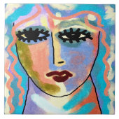 Begeben Sie sich auf die Abstrakte digitale Bemalu Fliese (Vorderseite)