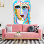 Begeben Sie sich auf die Abstrakte digitale Bemalu Leinwanddruck (Insitu (Wohnzimmer))