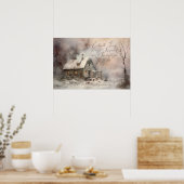 Begeben Sie sich auf die Hütte Watercolor von Jour Poster (Küche)