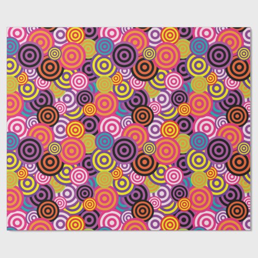 Begeben Sie sich in den Circles farbenfrohes Fest Geschenkpapier (Flach)