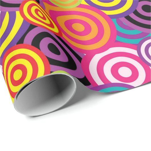 Begeben Sie sich in den Circles farbenfrohes Fest Geschenkpapier (Rolleneckpunkt)