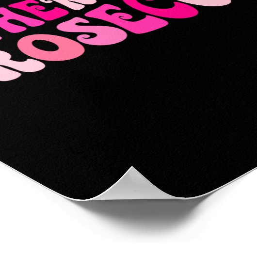 Begeben Sie sich in die Prosecco Bar Poster (Ecke)