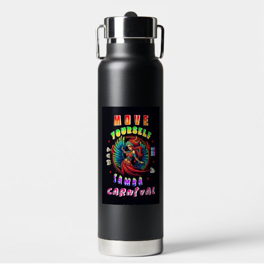 Begeben Sie sich in einen Samba-Karneval Trinkflasche (Vorderseite)
