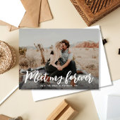 Begegnen Sie mein ewig Save the Date Ankündigungspostkarte