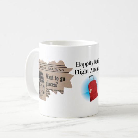 Begegnung der Flugbegleiter bei der Ruhestandsfeie Kaffeetasse (Vorderseite Links)