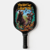 Begegnung im Wald Bärenjagd lustig Pickleball Schläger (Vorderseite)