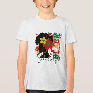 Begegnung mit dem Afro der Kultur der Schwarzen Ge Tri-Blend Shirt