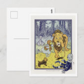 Begegnung mit dem feigen Löwenzauberer Oz Postkarte (Vorne/Hinten)