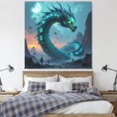 Begegnung mit dem Himmelsdrachen Leinwanddruck (Insitu (Schlafzimmer))