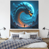 Begegnung mit dem Himmelsdrachen Leinwanddruck (Insitu (Schlafzimmer))