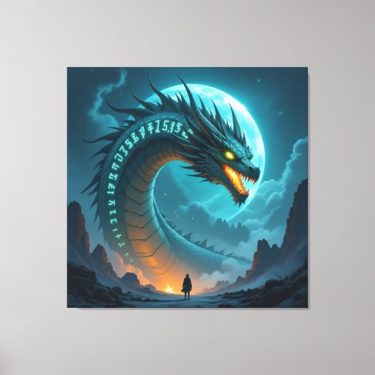 Begegnung mit dem Himmelsdrachen Leinwanddruck (Vorderseite)