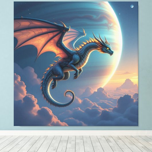 Begegnung mit dem Himmelsdrachen Leinwanddruck (Insitu (Holzboden))