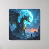 Begegnung mit dem Himmelsdrachen Leinwanddruck (Vorderseite)