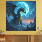 Begegnung mit dem Himmelsdrachen Leinwanddruck (Insitu (Wohnzimmer))