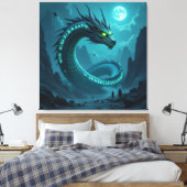 Begegnung mit dem Himmelsdrachen Leinwanddruck (Insitu (Schlafzimmer))