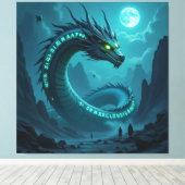 Begegnung mit dem Himmelsdrachen Leinwanddruck (Insitu (Holzboden))