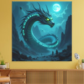 Begegnung mit dem Himmelsdrachen Leinwanddruck (Insitu (Wohnzimmer))