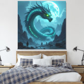 Begegnung mit dem Himmelsdrachen Leinwanddruck (Insitu (Schlafzimmer))