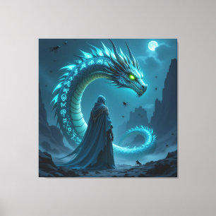 Begegnung mit dem Himmelsdrachen Leinwanddruck