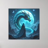 Begegnung mit dem Himmelsdrachen Leinwanddruck (Vorderseite)