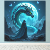 Begegnung mit dem Himmelsdrachen Leinwanddruck (Insitu (Holzboden))