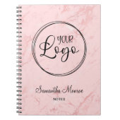 Begegnung mit den rosafarbenen Marmormarken Notizblock (Vorderseite)