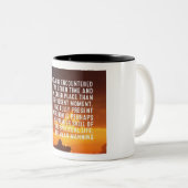 Begegnung mit Gott in der Gegenwart Zweifarbige Tasse (VorderseiteRechts)