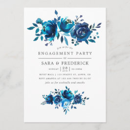 Begegnung mit Marine und White Watercolor Einladung