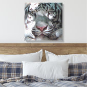 Begegnung mit White Tiger Leinwanddruck (Insitu (Schlafzimmer))