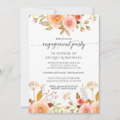 Begegnung Partei Aquarell Floral Rose Bouquet Einladung (Vorderseite)