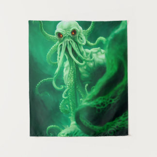 Begegnung unter Wasser mit Cthulhu Wandteppich