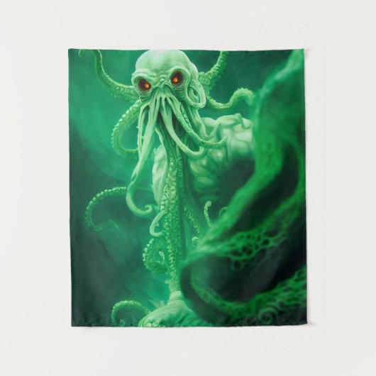 Begegnung unter Wasser mit Cthulhu Wandteppich (Vorderseite)