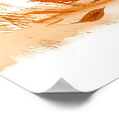 Begegnung Wasserfarben Comic Hund und Igel Poster (Ecke)