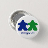 Begegnungen in der Liebe, Blauer und grüner Knopf Button (Vorne & Hinten)