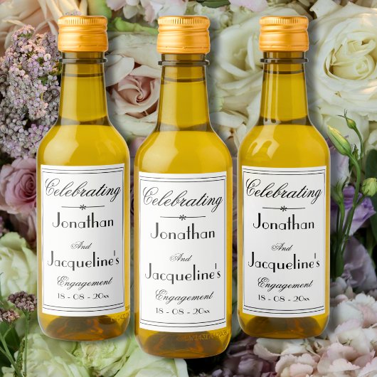 Begegnungspartei - Befürworter von Elegant Simple  Weinetikett