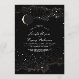 Begegnungspartei Crescent Moon und Night Stars Einladung