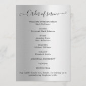 Begehung der Dienstordnung des Fotos Programm (Rückseite)