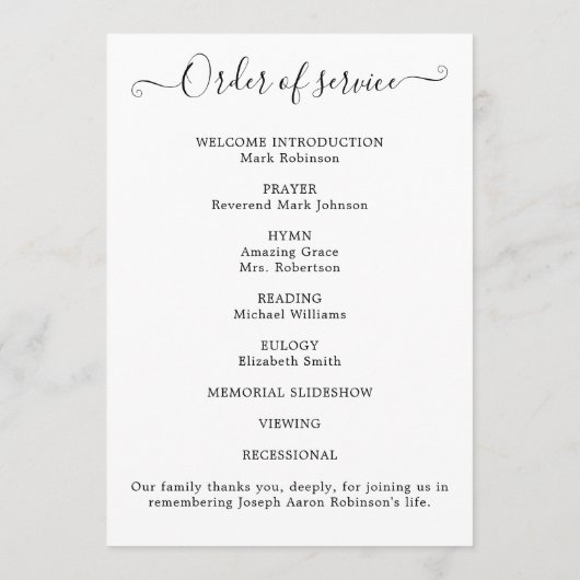 Begehung der Dienstordnung des Fotos Programm (Rückseite)