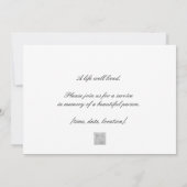 Begehung der Einladung zur Gedenkstätte (Rückseite)