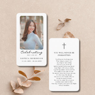 Begehung der Gedenkkarte für das Foto des Lebens Visitenkarte