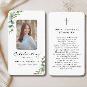 Begehung der Gedenkkarte für das Foto des Lebens Visitenkarte