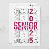 Begehung der Klasse des Abschlusses 2025 Einladung (Vorne/Hinten)