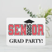 Begehung der Klasse des Abschlusses 2025 Einladung (Stehend Vorderseite)